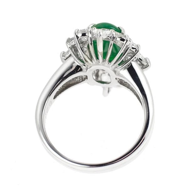 PT900 JADE DIAMOND RING - 3