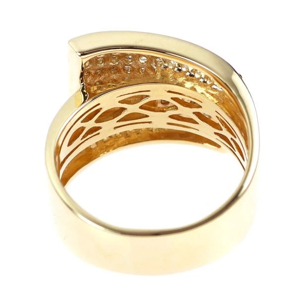K18YG DIAMOND RING - 2