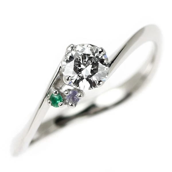 PT950 DIAMOND TANZANITE EMERALD RING: Pt950 Diamond Tanzanite Emerald Ring Brand: None Type/Style: Ring Material: Pt900, Main Stone Tanzanite/Emerald Color: None Size: 4.75 - 5 US Accessories: None Accessories Notice: When purchasing