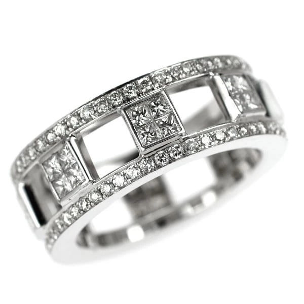 HANAI SACHIKO K18WG DIAMOND RING: Hanai Sachiko K18WG diamond ring Brand: None Type/Style: Ring Material: K18WG, Main Stone Natural Color: WG Size: 6.25 - 6.5 US Accessories: None Accessories Notice: When purchasing pre-ow