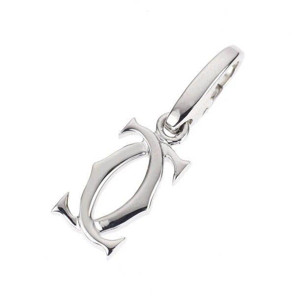 CARTIER K18WG PENDANT TOP: Cartier K18WG pendant top Brand: Cartier Type/Style: pendant top Material: K18WG, Color: WG Size: Length/Width/Diameter 24.5 Accessories: None Accessories Notice: When purchasing pre-owned