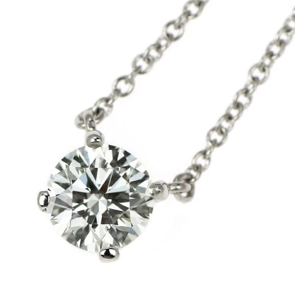 TIFFANY & CO PT950 DIAMOND PENDANT NECKLACE: Tiffany & Co Pt950 Diamond Pendant Necklace Brand: Tiffany Type/Style: pendant necklace Material: Pt950, Main Stone Natural Color: Pt Size: Chain Length 41 Accessories: None Accessories Notice: When