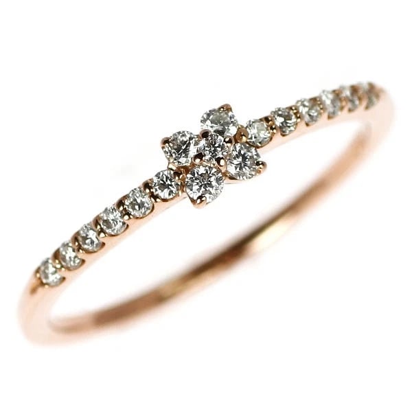 PONTEVECCHIO K18PG DIAMOND RING: Pontevecchio K18PG diamond ring Brand: Pontevecchio Type/Style: Ring Material: K18PG, Main Stone Natural Color: PG Size: 5.25 US Accessories: None Accessories Notice: When purchasing pre-owned goods,