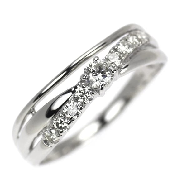 PT900 DIAMOND RING: Pt900 diamond ring Brand: None Type/Style: Ring Material: Pt900, Main Stone Natural Color: None Size: Accessories: None Accessories Notice: When purchasing pre-owned goods, please refer to the photos