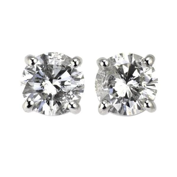 PT900 DIAMOND EARRINGS: Pt900 Diamond Earrings Brand: None Type/Style: piercing Material: Pt900, Main Stone Natural Color: Pt Size: Length/Width/Diameter 7.4 Accessories: None Accessories Notice: When purchasing pre-owned
