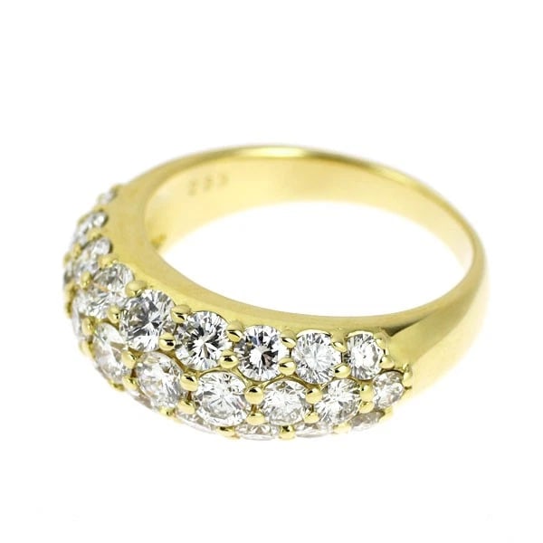 K18YG DIAMOND RING - 2