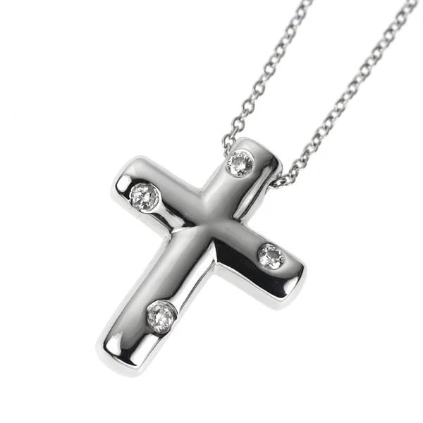 TIFFANY & CO. PT950/ PT850 DIAMOND PENDANT NECKLACE: Tiffany & Co. Pt950/ Pt850 Diamond Pendant Necklace Brand: Tiffany Type/Style: pendant necklace Material: Pt950/Pt850, Main Stone Natural Color: Pt Size: Chain Length 43 Accessories: None Accessories