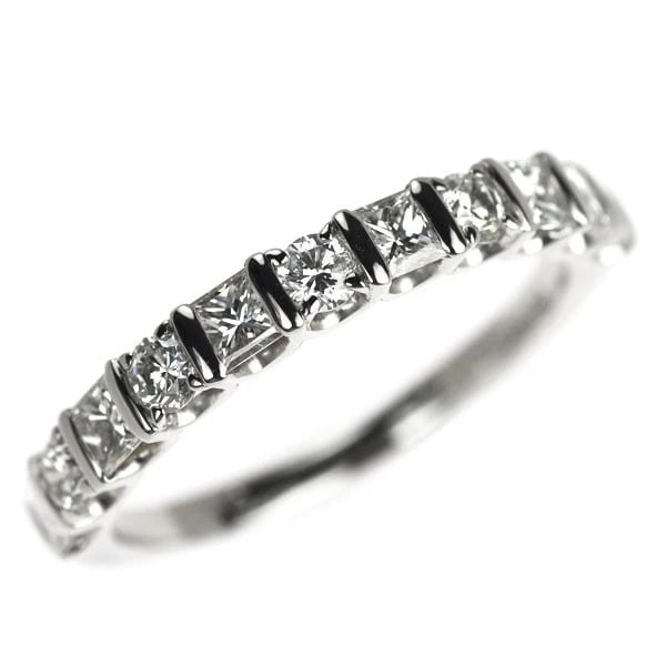 BLUE RIVER PT950 PRINCESS CUT DIAMOND RING: Blue River Pt950 princess cut diamond ring Brand: None Type/Style: Ring Material: PT900, Main Stone Natural Color: Pt Size: 7.5 US Accessories: None Accessories Notice: When purchasing pre-owned
