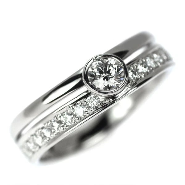 PLATINUM GUILD PT950 DIAMOND RING: Platinum Guild Pt950 Diamond Ring Brand: None Type/Style: Ring Material: Pt950, Main Stone Natural Color: None Size: 5.5 - 5.75 US Accessories: None Accessories Notice: When purchasing pre-owned