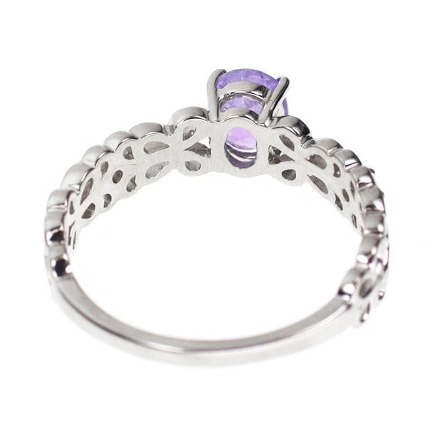 PT950 HACKMANITE DIAMOND RING - 2