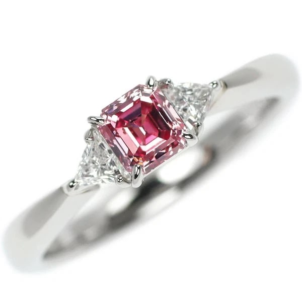 MIKIMOTO PT950 EMERALD CUT NATURAL PINK DIAMOND RING: Mikimoto Pt950 Emerald Cut Natural Pink Diamond Ring Brand: Mikimoto Type/Style: Ring Material: Pt950, Main Stone Natural Color: Pt Size: 6 US Accessories: None Accessories Notice: When purchasing