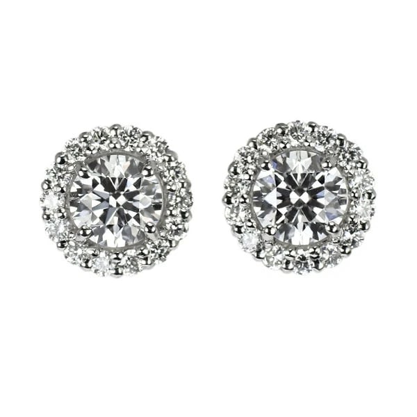 PT900/ PT950 TOP GRADE DIAMOND EARRINGS: Pt900/ Pt950 Top Grade Diamond Earrings Brand: None Type/Style: piercing Material: Pt900/ Pt950, Main Stone Natural Color: Pt Size: Length/Width/Diameter 7.4 Accessories: None Accessories Notice: