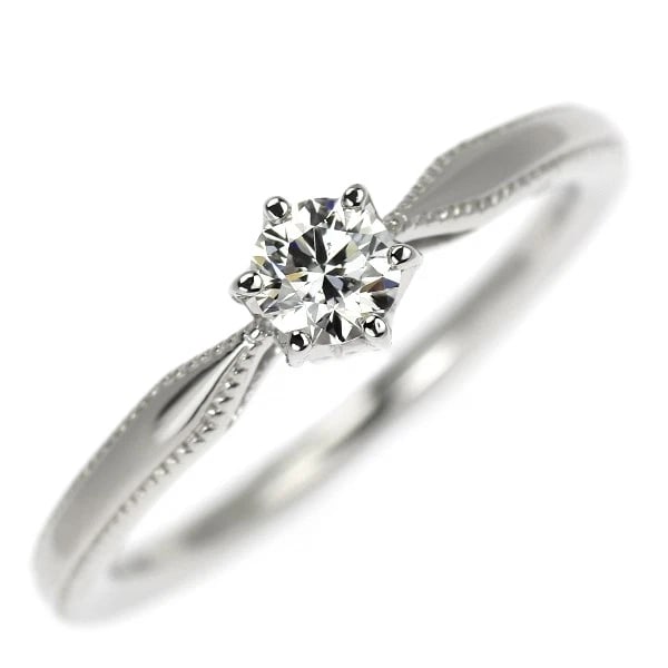 AGETE PT900 DIAMOND RING: Agete Pt900 diamond ring Brand: Agete Type/Style: Ring Material: Pt900, Main Stone Natural Color: None Size: 4.5 US Accessories: None Accessories Notice: When purchasing pre-owned goods, please refer