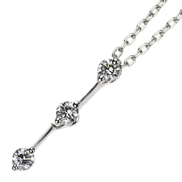 STAR JEWELRY PT950 DIAMOND PENDANT NECKLACE: Star Jewelry Pt950 Diamond Pendant Necklace Brand: star jewelry Type/Style: pendant necklace Material: PT900, Main Stone Natural Color: Pt Size: Chain Length 43.5 Accessories: None Accessories