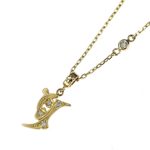 LAURIE RODKIN K18YG DIAMOND PENDANT NECKLACE: Laurie Rodkin K18YG Diamond Pendant Necklace Brand: None Type/Style: pendant necklace Material: K18YG, Main Stone Natural Color: YG Size: Chain Length: 43.5 Accessories: None Accessories Notice: When