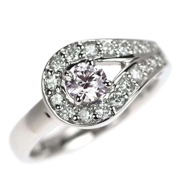 PT900 NATURAL PINK DIAMOND RING: Pt900 natural pink diamond ring Brand: None Type/Style: Ring Material: Pt900, Main Stone Natural Color: None Size: 6 US Accessories: None Accessories Notice: When purchasing pre-owned goods, please