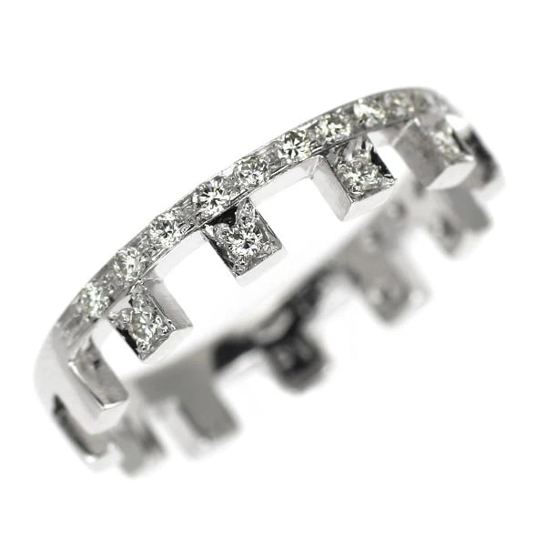 PONTE VECCHIO K18WG DIAMOND RING: Ponte Vecchio K18WG Diamond Ring Brand: Pontevecchio Type/Style: Ring Material: K18WG, Main Stone Natural Color: WG Size: 5.5 - 5.75 US Accessories: None Accessories Notice: When purchasing pre-owned