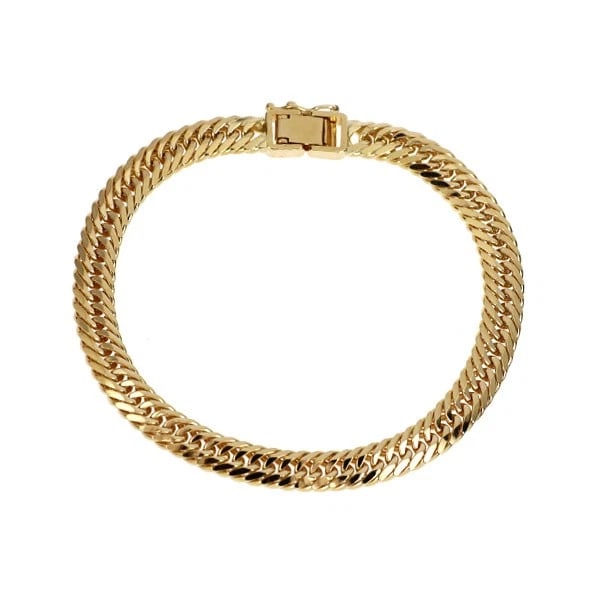 K18YG BRACELET KIHEI TRIPLE: K18YG bracelet Kihei triple Brand: None Type/Style: bracelets Material: K18YG, Color: YG Size: 6.75 - 7 US Accessories: None Accessories Notice: When purchasing pre-owned goods, please refer to the