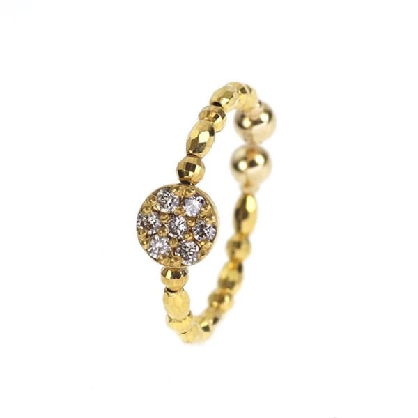 K24/ K18YG DIAMOND EARRING EAR CUFF RING: K24/ K18YG Diamond earring ear cuff ring Brand: None Type/Style: Ring Material: K18YG, Main Stone Natural Color: YG Size: Length/Width/Diameter 5.4 Accessories: None Accessories Notice: Wh