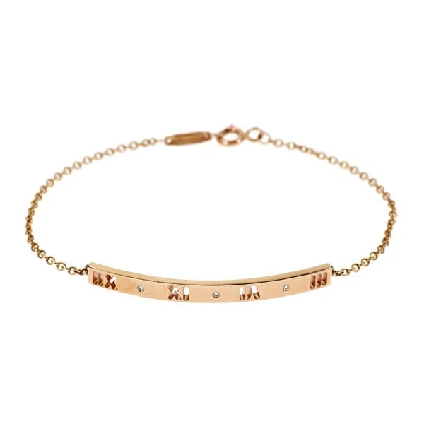 TIFFANY & CO K18PG DIAMOND BRACELET EARRING: Tiffany & Co K18PG diamond bracelet earring Brand: Tiffany Type/Style: bracelets Material: K18PG, Main Stone Natural Color: PG Size: 6.75 - 7 US Accessories: None Accessories Notice: When purchasing