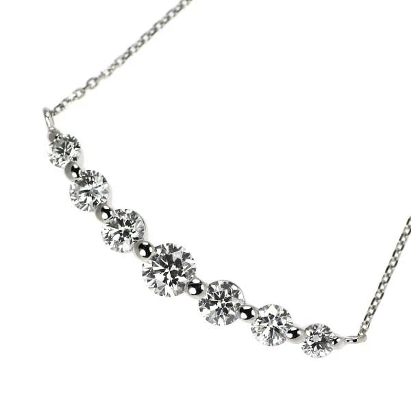 PT900/ PT850 H&C DIAMOND PENDANT NECKLACE: Pt900/ Pt850 H&C Diamond Pendant Necklace Brand: None Type/Style: pendant necklace Material: Pt900/Pt850, Main Stone Natural Color: None Size: Chain Length: ~48 Accessories: None Accessories Notice: