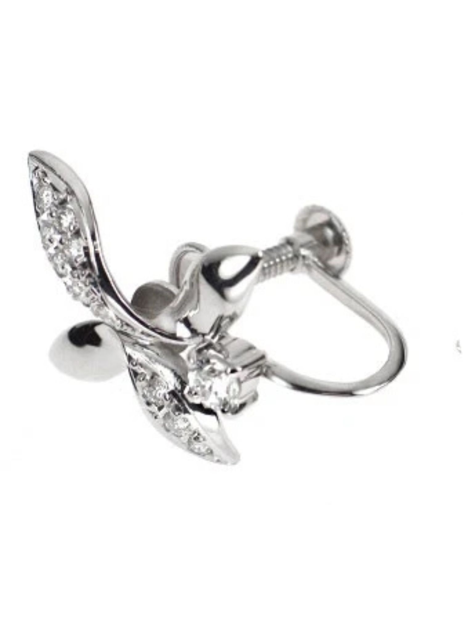 PT900 DIAMOND EARRING - 2