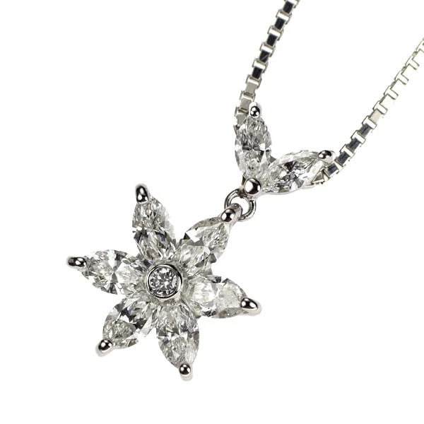 PT900/ PT850 DIAMOND PENDANT NECKLACE: Pt900/ Pt850 Diamond Pendant Necklace Brand: None Type/Style: pendant necklace Material: Pt900/ Pt850, Main Stone Natural Color: None Size: Necklace: Chain Length 40 cm Accessories: None Accessories