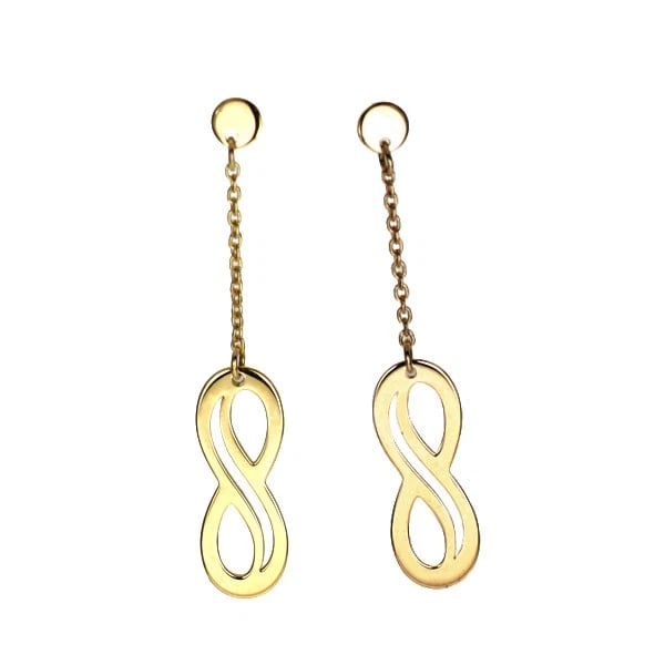 K18YG DESIGN EARRINGS: K18YG design earrings Brand: None Type/Style: piercing Material: K18YG, Color: YG Size: Length/Width/Diameter 31.6 Accessories: None Accessories Notice: When purchasing pre-owned goods, please refer