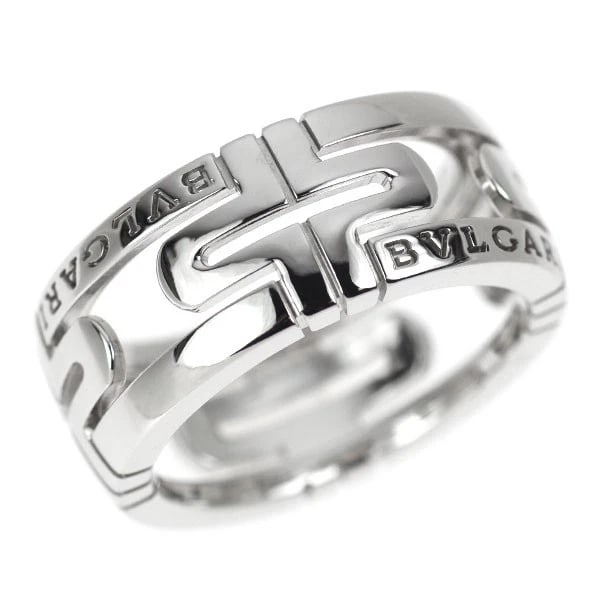 BULGARI K18WG RING: Bulgari K18WG Ring Brand: Bvlgari Type/Style: Ring Material: K18WG, Color: WG Size: 4 US Accessories: None Accessories Notice: When purchasing pre-owned goods, please refer to the photos of the items