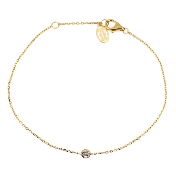 CARTIER K18YG D'AMOUR XS DIAMOND BRACELET: Cartier K18YG D'Amour XS diamond bracelet Brand: Cartier Type/Style: bracelets Material: K18YG, Main Stone Natural Color: YG Size: 6.75 - 7 US Accessories: None Accessories Notice: When purchasing