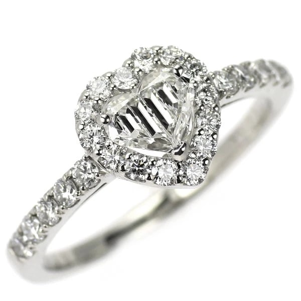 PT950 HEART SHAPE FANCY CUT DIAMOND RING: Pt950 Heart Shape Fancy Cut Diamond Ring Brand: None Type/Style: Ring Material: PT900, Main Stone Natural Color: Pt Size: 6 US Accessories: None Accessories Notice: When purchasing pre-owned goods,
