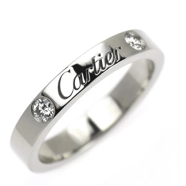 CARTIER PT950 DIAMOND RING: Cartier Pt950 Diamond Ring Brand: Cartier Type/Style: Ring Material: PT900, Main Stone Natural Color: Pt Size: 3.25 US Accessories: None Accessories Notice: When purchasing pre-owned goods, please