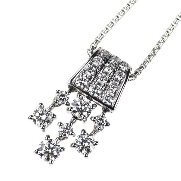 PT900/ PT850 DIAMOND PENDANT NECKLACE: Pt900/ Pt850 Diamond Pendant Necklace Brand: None Type/Style: pendant necklace Material: Pt900/Pt850, Main Stone Natural Color: None Size: 6.25 - 6.5 US Accessories: None Accessories Notice: When