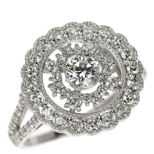PT950 DIAMOND RING: Pt950 Diamond Ring Brand: None Type/Style: Ring Material: Pt950, Main Stone Natural Color: Pt Size: 6 US Accessories: None Accessories Notice: When purchasing pre-owned goods, please refer