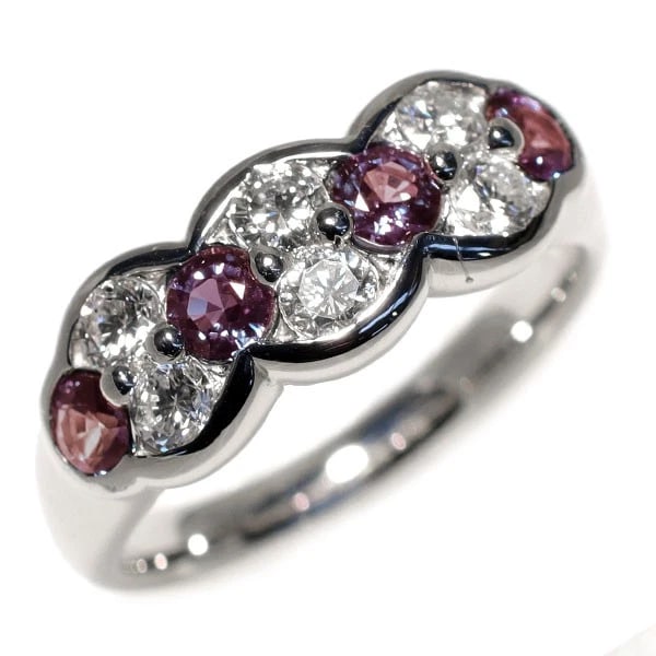 PT900 ALEXANDRITE DIAMOND RING: Pt900 Alexandrite Diamond Ring Brand: None Type/Style: Ring Material: Pt900, Main Stone Alxandrite Color: None Size: 5.5 - 5.75 US Accessories: None Accessories Notice: When purchasing pre-owned