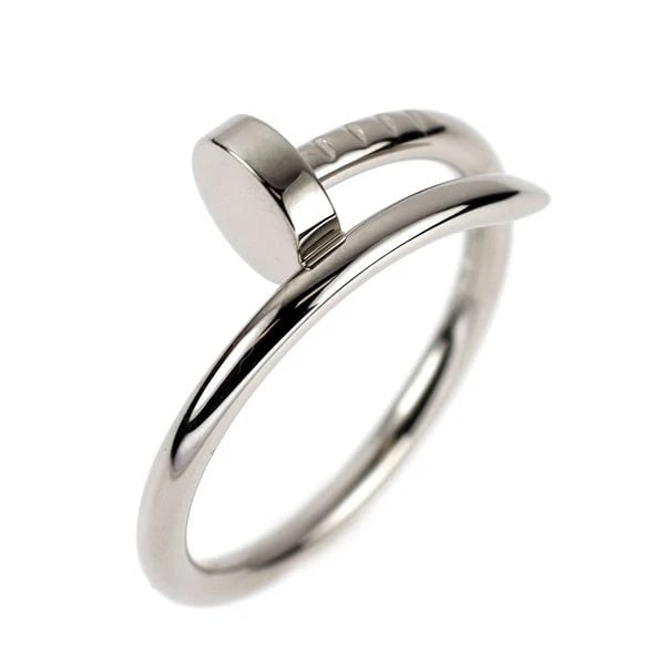 CARTIER K18WG RING: Cartier K18WG Ring Brand: Cartier Type/Style: Ring Material: K18WG, Color: WG Size: 4.5 US Accessories: None Accessories Notice: When purchasing pre-owned goods, please refer to the photos of the
