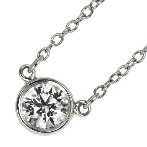 TIFFANY & CO PT950 DIAMOND PENDANT NECKLACE: Tiffany & Co Pt950 Diamond Pendant Necklace Brand: Tiffany Type/Style: pendant necklace Material: Pt950, Main Stone Natural Color: None Size: Chain Length 46 Accessories: None Accessories Notice:
