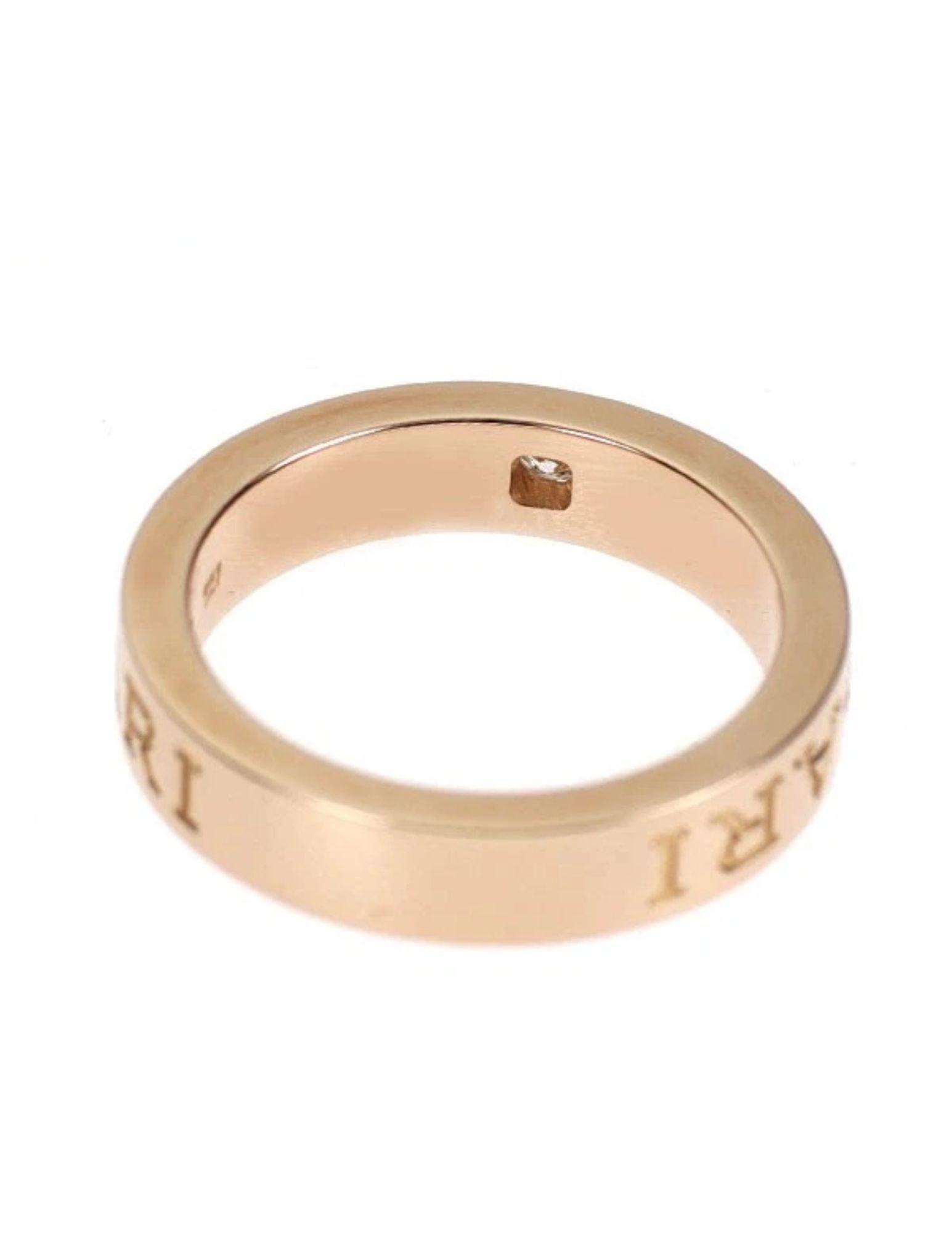 BULGARI K18PG DIAMOND RING - 2