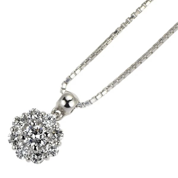 PT900/ PT850 DIAMOND PENDANT NECKLACE: Pt900/ Pt850 Diamond Pendant Necklace Brand: None Type/Style: pendant necklace Material: Pt900, Main Stone Natural Color: None Size: Chain Length 42.5 Accessories: None Accessories Notice: