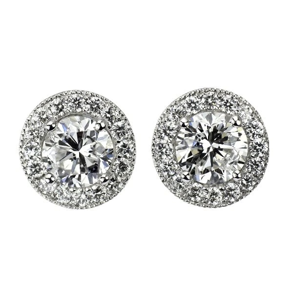 PT950/ PT900 LDH DIAMOND STUD EARRINGS: Pt950/ Pt900 LDH Diamond Stud Earrings Brand: None Type/Style: piercing Material: Pt950/Pt900, Main Stone Natural Color: Pt Size: Length/Width/Diameter 10.8 Accessories: None Accessories Notice: When