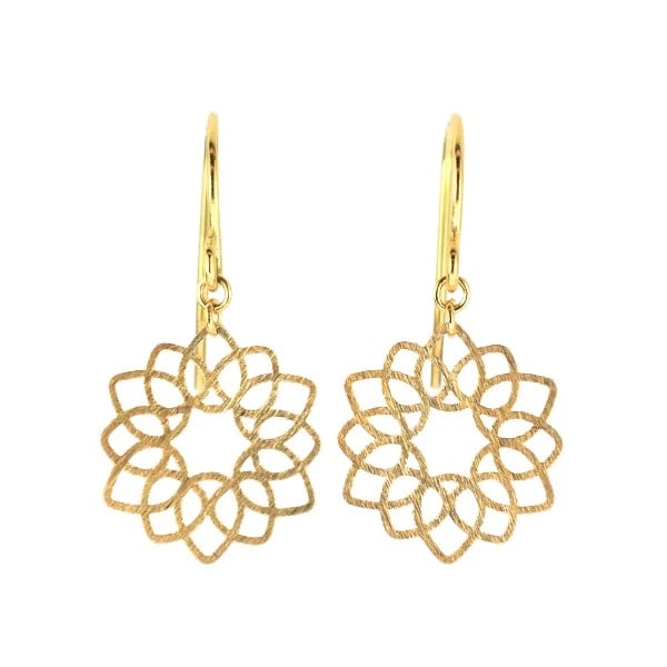 K18YG EARRING FLOWER: K18YG earring flower Brand: None Type/Style: piercing Material: K18YG, Color: YG Size: Length/Width/Diameter 21.0 Accessories: None Accessories Notice: When purchasing pre-owned goods, ple