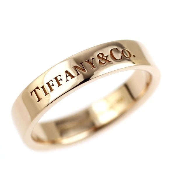 TIFFANY K18PG RING: Tiffany K18PG ring Brand: Tiffany Type/Style: Ring Material: K18PG, Color: PG Size: 5.25 US Accessories: None Accessories Notice: When purchasing pre-owned goods, please refer to the photos of the