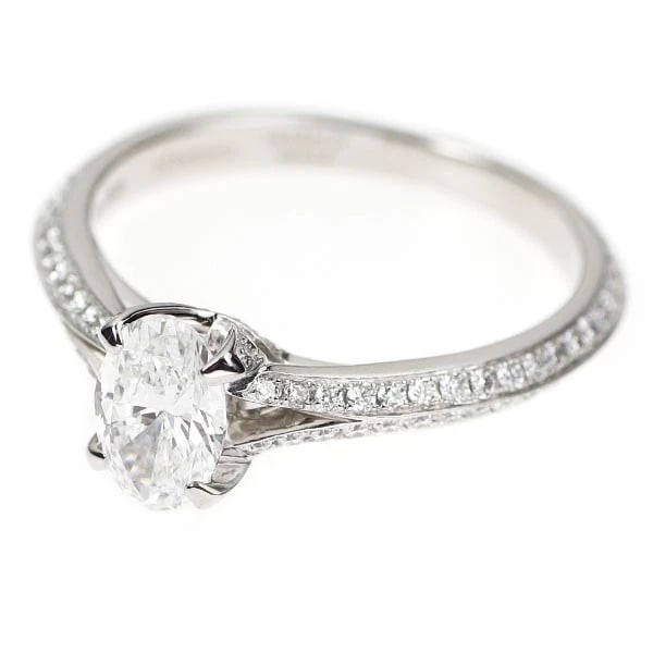 GRAFF PT950 OVAL DIAMOND RING - 2