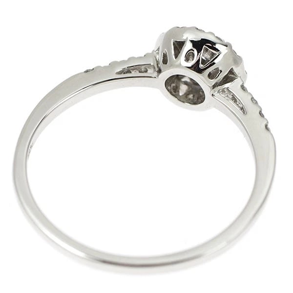 PT900 BENITOITE DIAMOND RING - 2