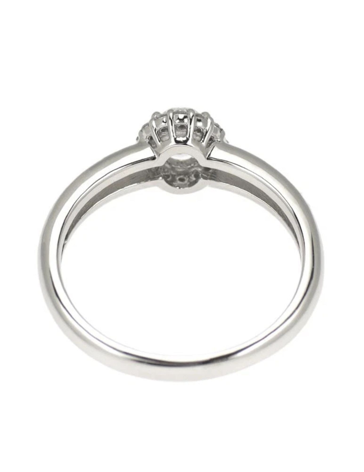 PT950 OVAL DIAMOND RING - 2