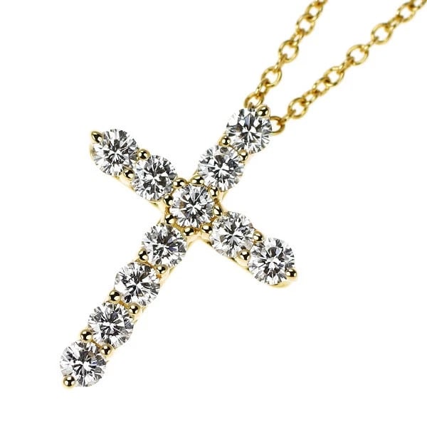 TIFFANY & CO K18YG DIAMOND PENDANT NECKLACE: Tiffany & Co K18YG diamond pendant necklace Brand: Tiffany Type/Style: pendant necklace Material: K18YG, Main Stone Natural Color: YG Size: Chain Length 42.5 Accessories: None Accessories Notice: