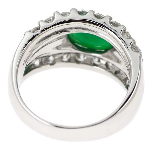 PT900 JADE DIAMOND RING - 3