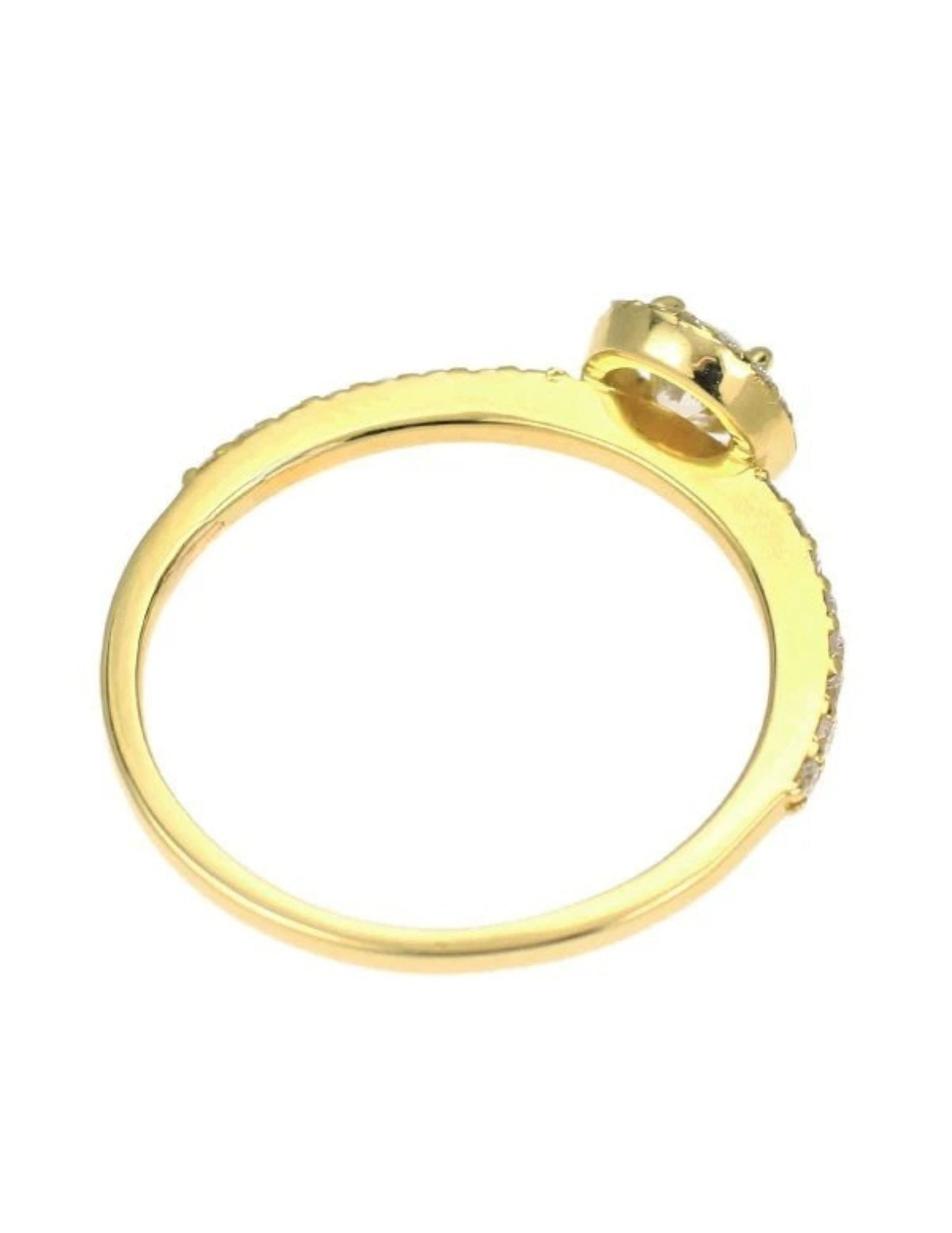 K18YG DIAMOND RING - 2