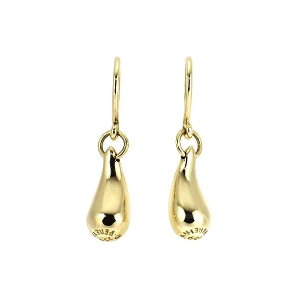 TIFFANY K18YG EARRING TEARDROP: Tiffany K18YG earring teardrop Brand: Tiffany Type/Style: piercing Material: K18YG, Color: YG Size: Length/Width/Diameter 25.0 Accessories: None Accessories Notice: When purchasing pre-owned goods,