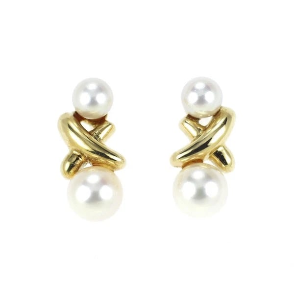 MIKIMOTO K18YG AKOYA BABY PEARL EARRINGS: Mikimoto K18YG Akoya Baby Pearl Earrings Brand: Mikimoto Type/Style: piercing Material: K18YG, Color: YG Size: Length/Width/Diameter 12.1 Accessories: None Accessories Notice: When purchas